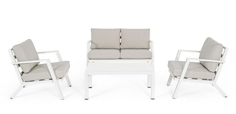 LOUNGE 4ER SET HARLEM M-K WEISS YK11