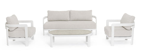 4ER SET LOUNGE M-K PRESLEY WEIß WG20