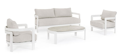 4ER SET LOUNGE M-K PRESLEY WEIß WG20