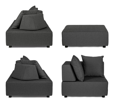 4ER SET LOUNGESET PIPER MIT KISSEN ANTH