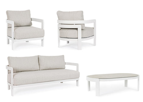 4ER SET LOUNGE M-K PRESLEY WEIß WG20