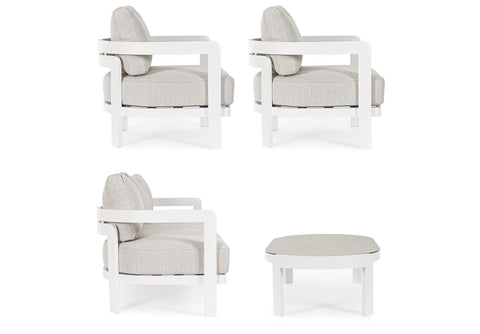 4ER SET LOUNGE M-K PRESLEY WEIß WG20