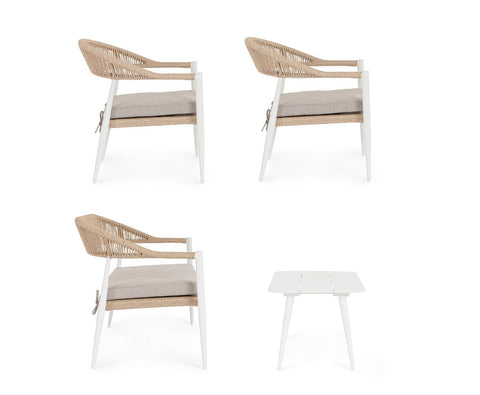 SET4 SITZGRUPPE M-K JANDIA WEISS/BEIGE