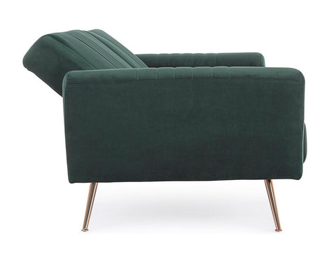 BETTSOFA JOHNNY SAMT DUNKELGRÜN