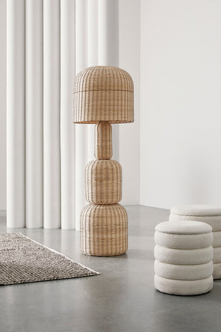 STEHLEUCHTE SIKKIM RATTAN H157