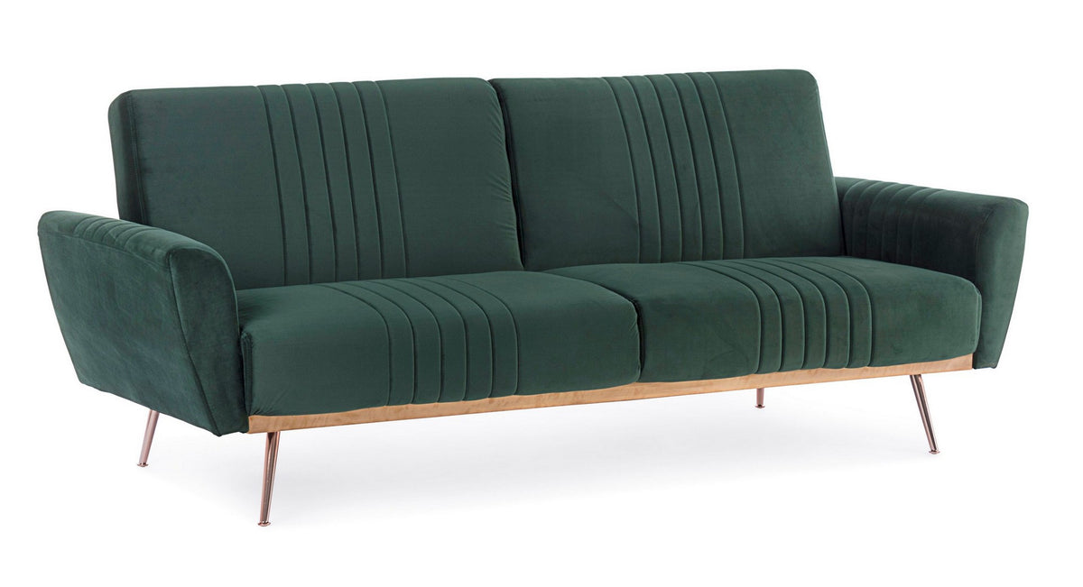 BETTSOFA JOHNNY SAMT DUNKELGRÜN