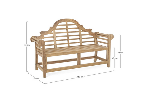 Gartenbank VARADERO aus FSC-zertifiziertem Teakholz
