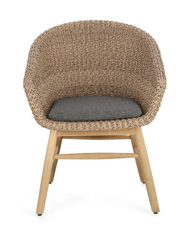 Bizzotto Homemotion SEDIA C-BR C-C GENESIS ABACA BadlyBitten