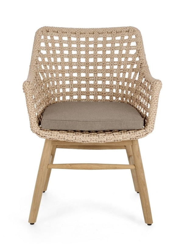Bizzotto Homemotion SEDIA C-BR C-C WILSON NATURALE BadlyBitten