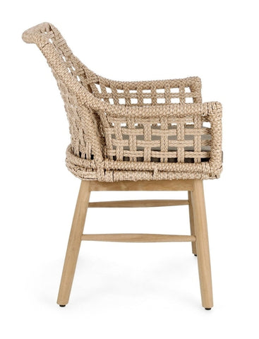 Bizzotto Homemotion SEDIA C-BR C-C WILSON NATURALE BadlyBitten