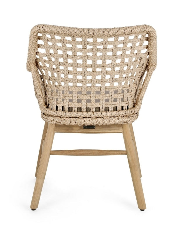 Bizzotto Homemotion SEDIA C-BR C-C WILSON NATURALE BadlyBitten
