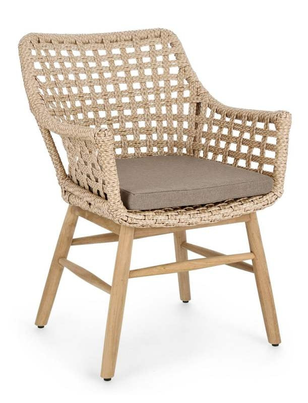 Bizzotto Homemotion SEDIA C-BR C-C WILSON NATURALE BadlyBitten