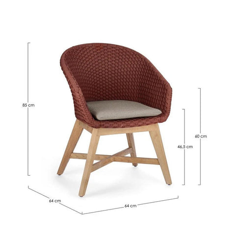 Bizzotto Homemotion STUHL COACHELLA M-ARM M-KIS ANTHR