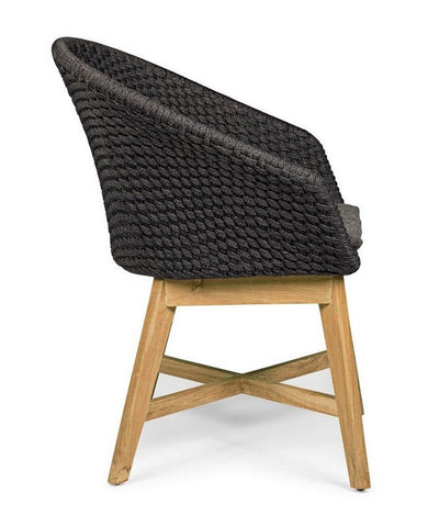 Bizzotto Homemotion STUHL COACHELLA M-ARM M-KIS ANTHR BadlyBitten
