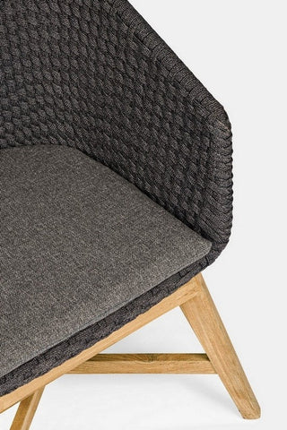 Bizzotto Homemotion STUHL COACHELLA M-ARM M-KIS ANTHR BadlyBitten