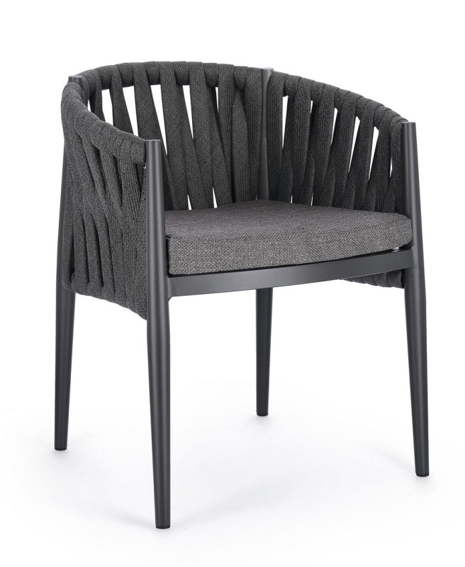 Bizzotto Homemotion STUHL JACINTA C-ARM M-K ANTHRAZIT WG21 BadlyBitten