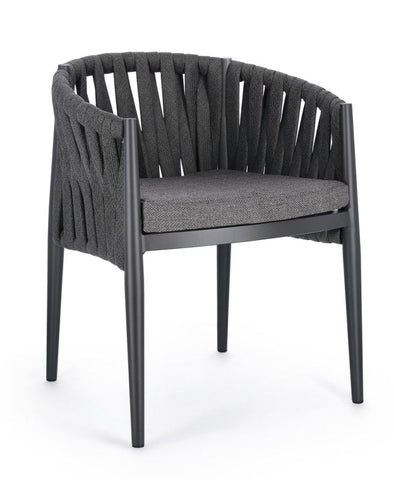 Bizzotto Homemotion STUHL JACINTA C-ARM M-K ANTHRAZIT WG21 BadlyBitten