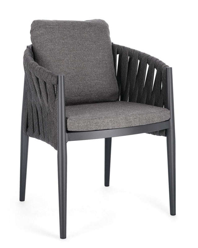Bizzotto Homemotion STUHL JACINTA C-ARM M-K ANTHRAZIT WG21 BadlyBitten