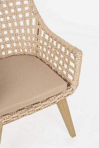 Bizzotto Homemotion STUHL MIT ARMLEHNEN MIT KISSEN MADISON N BadlyBitten