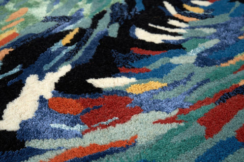 CARPET DECOR FLORES BLUE BadlyBitten