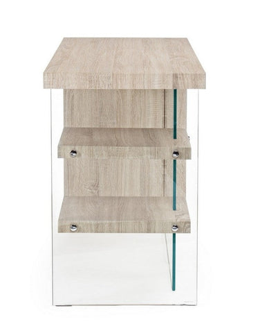 SCHREIBTISCH 2BR LINE WOOD SCHW 120X50