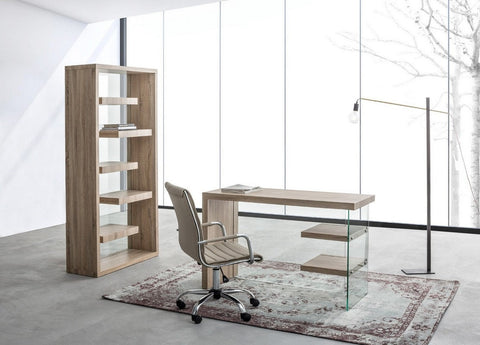 SCHREIBTISCH 2BR LINE WOOD SCHW 120X50
