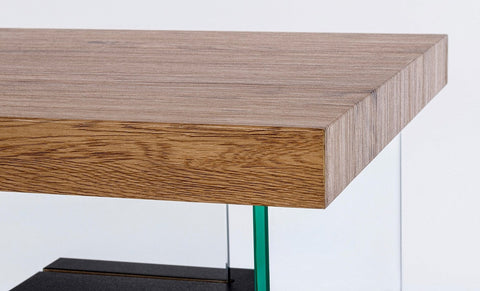 SCHREIBTISCH 2BR LINE WOOD SCHW 120X50