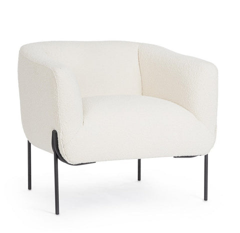 SESSEL CLAUDINE WEIß BOUCLE'
