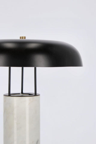 TISCHLAMPE KATHAL MARMORIERT WEIß H33