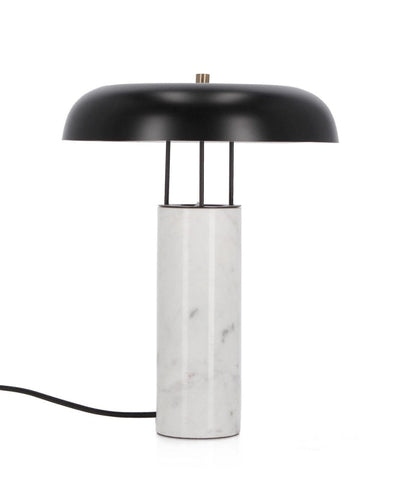 TISCHLAMPE KATHAL MARMORIERT WEIß H33