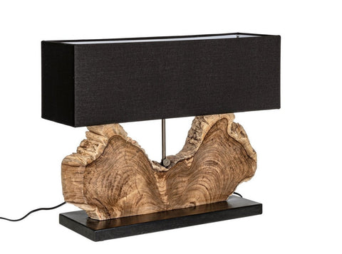 TISCHLAMPE NAGA SCHWARZ H55