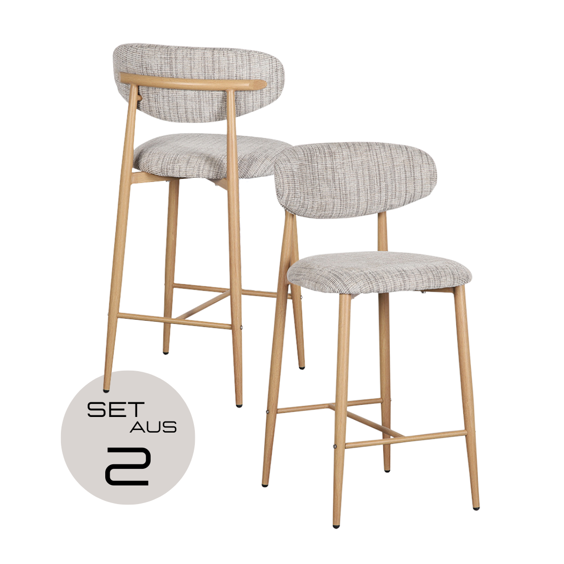 Japandi Kitchen Bar Chair