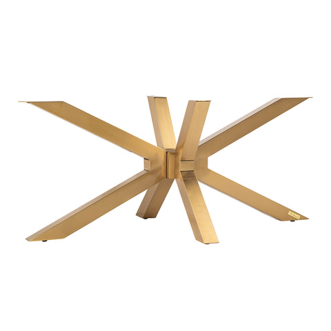 Richmond Interiors Only X-Leg Brushed Gold Coffee Table