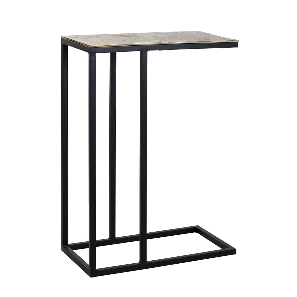 Richmond Interiors side table Calloway champagne gold corner table