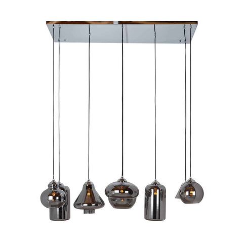 Richmond Interiors Crosley hanging lamp with 8 different lamps 