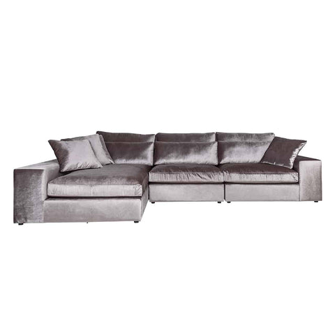 Richmond Interior Couch Juniper 3-Seater + Lounge Left/Right Stone Emerald Couch