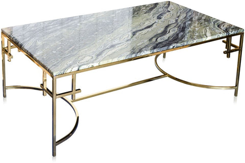 Missing Anna Coffee Table Shiny Gold 130 x 70 x 45 cm