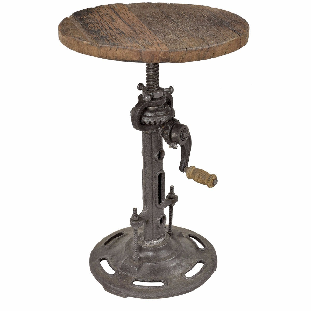 i-catchers side table Crank Table Reclaimed Top